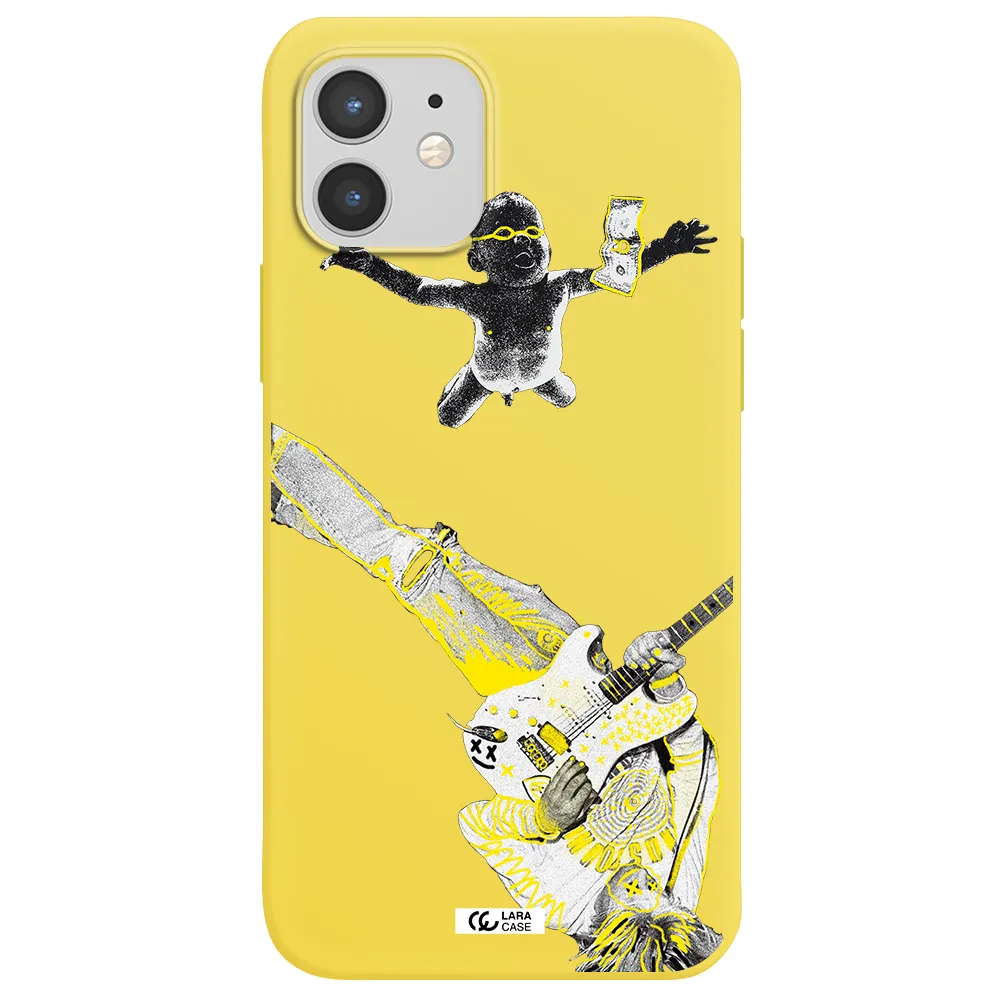 Guitarist Apple iPhone 12 mini Silicone canary yellow Case