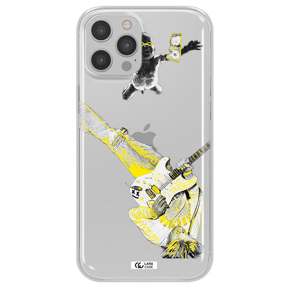 Guitarist Apple iPhone 12 pro Clear TPU Case