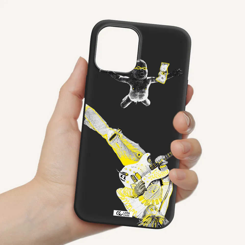 Guitarist Apple iPhone 12 pro Silicone black Case