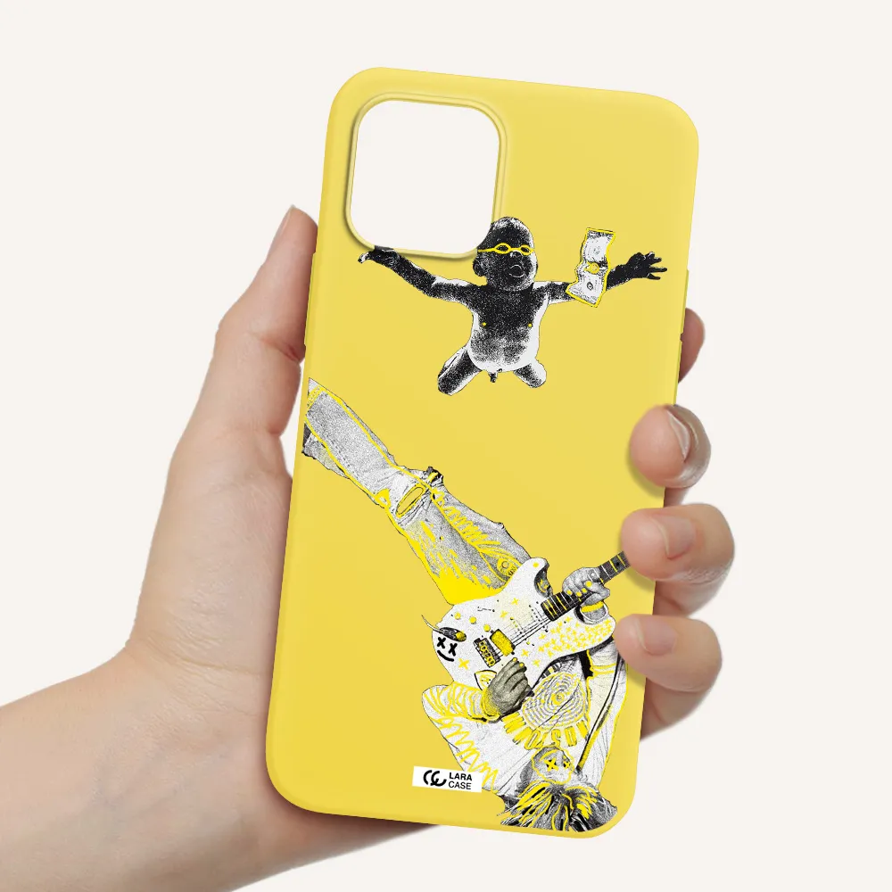 Guitarist Apple iPhone 12 Silicone canary yellow Case
