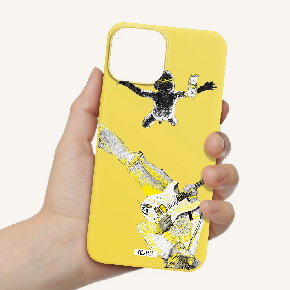 Guitarist Apple iPhone 13 mini Silicone canary yellow Case