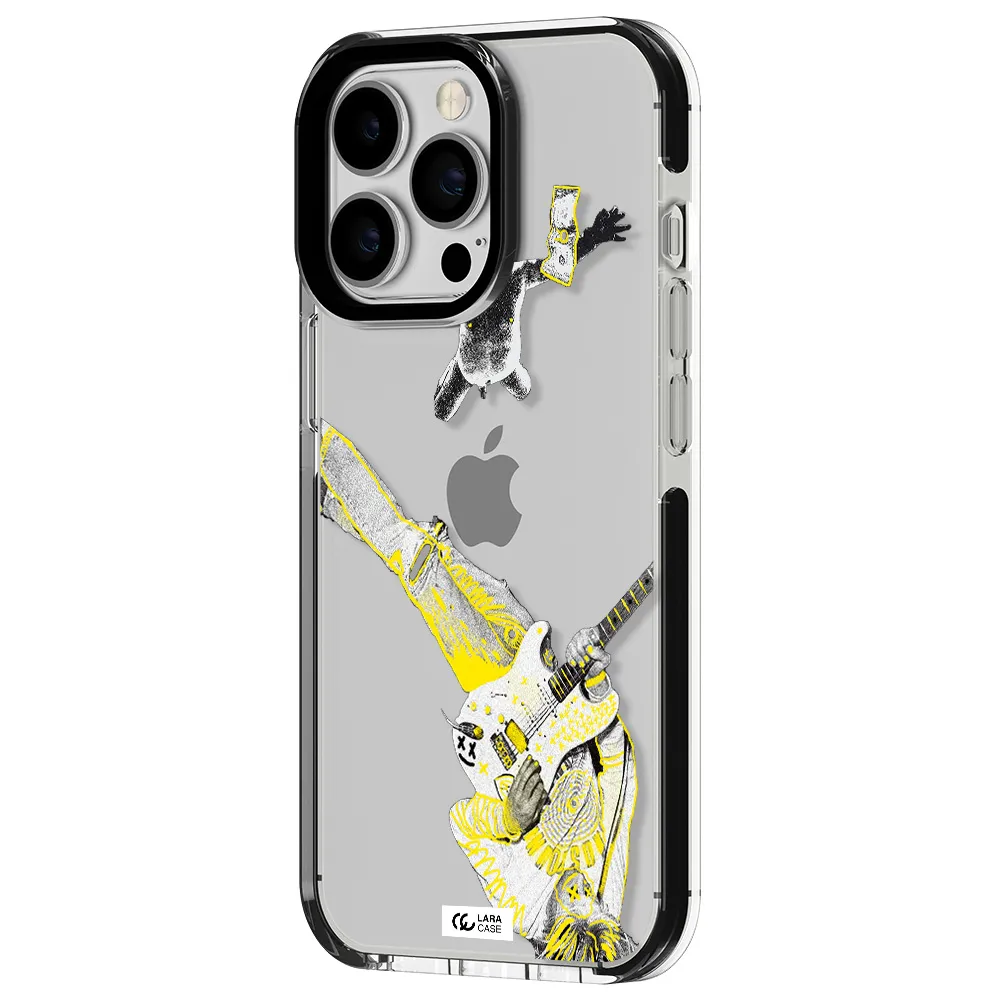 Guitarist Apple iPhone 13 Pro impact black border Case