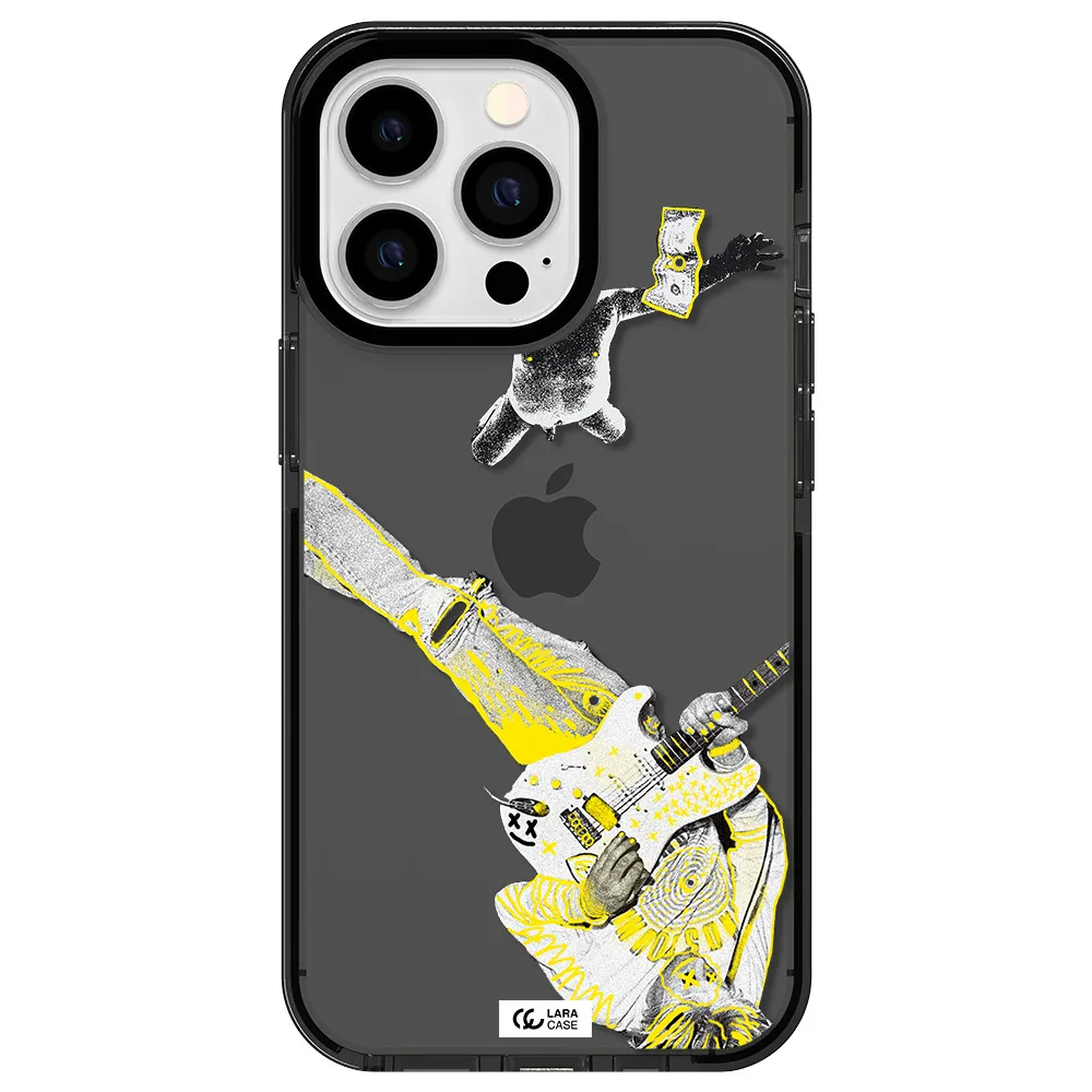 Guitarist Apple iPhone 13 Pro impact Smoke Black Case