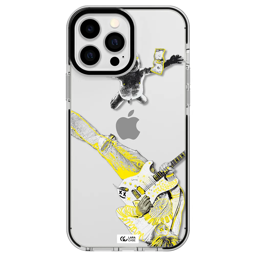 Guitarist Apple iPhone 13 Pro Max impact black border Case