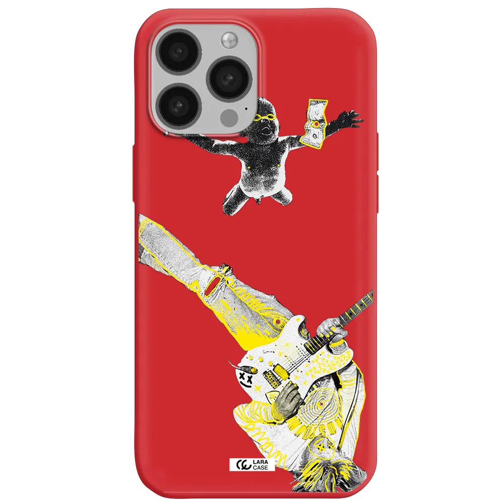 Guitarist Apple iPhone 13 Pro Max Silicone Imperial Red Case