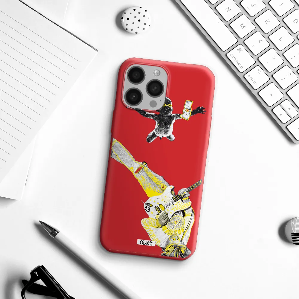 Guitarist Apple iPhone 13 Pro Max Silicone Imperial Red Case