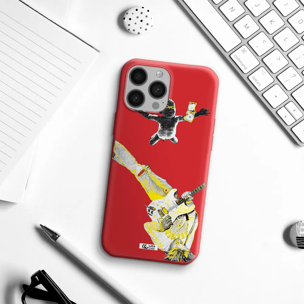 Guitarist Apple iPhone 13 Pro Silicone Imperial Red Case