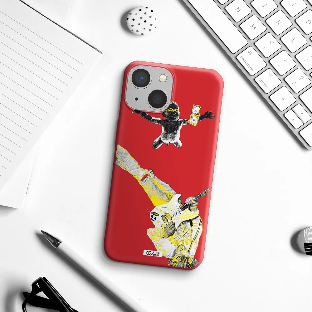 Guitarist Apple iPhone 13 Silicone Imperial Red Case