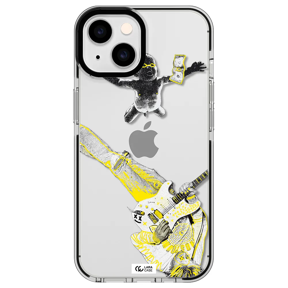 Guitarist Apple iPhone 14 impact black border Case