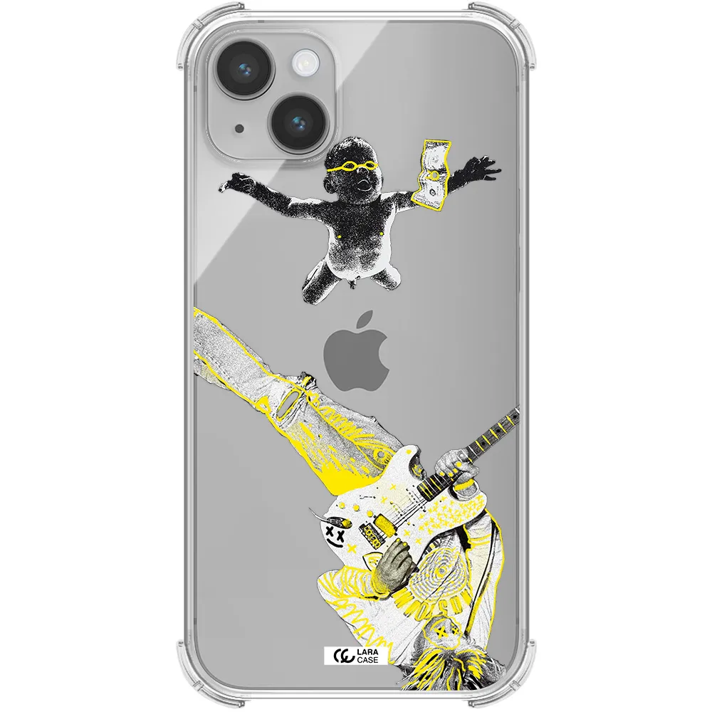 Guitarist Apple iPhone 14 plus Clear PC Case