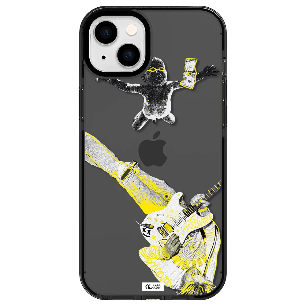 Guitarist Apple iPhone 14 plus impact Smoke Black Case