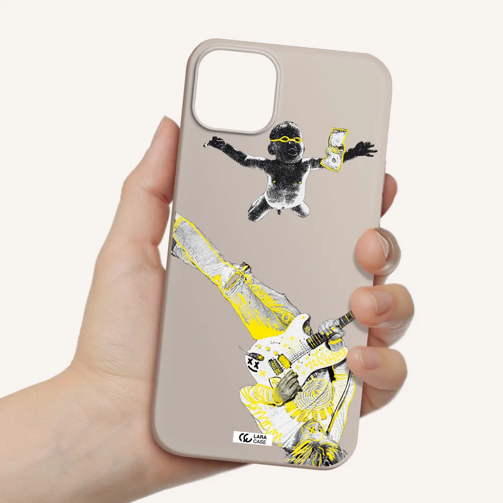 Guitarist Apple iPhone 14 plus Silicone Stone Case