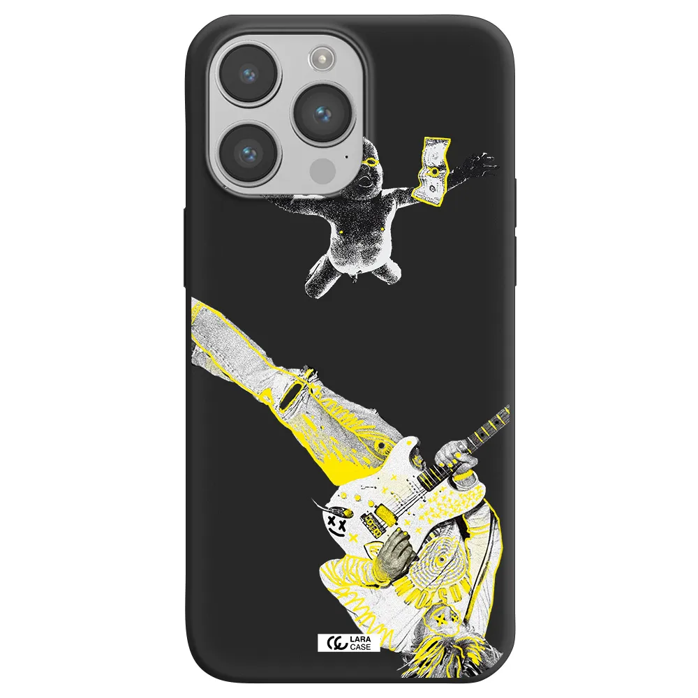 Guitarist Apple iPhone 14 pro max Silicone black Case