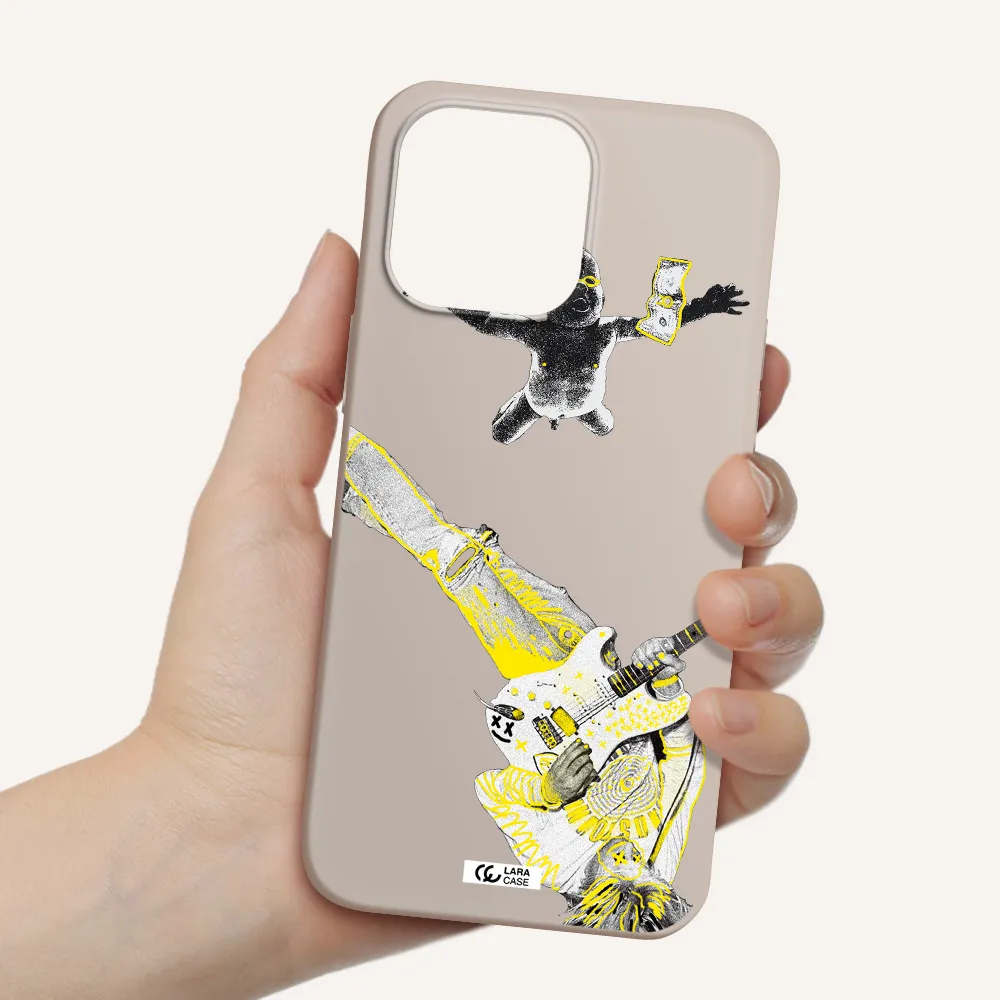 Guitarist Apple iPhone 14 pro max Silicone Stone Case