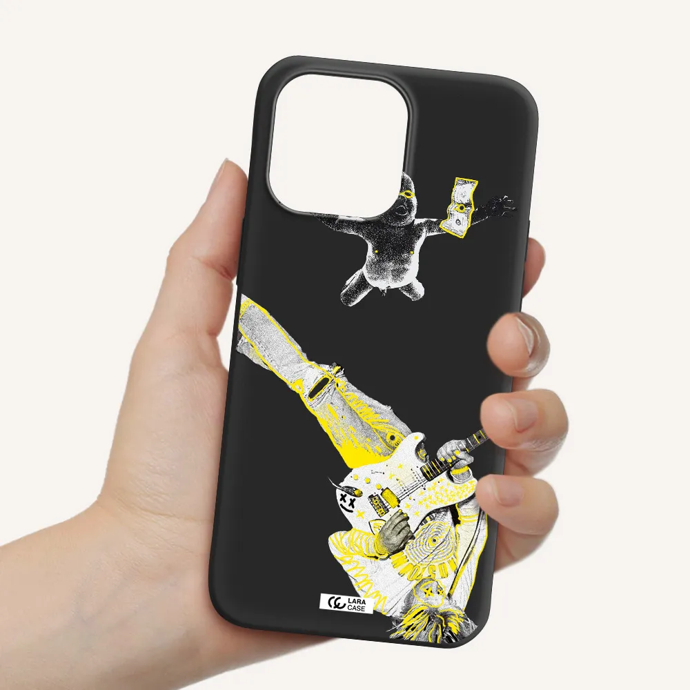 Guitarist Apple iPhone 14 pro Silicone black Case