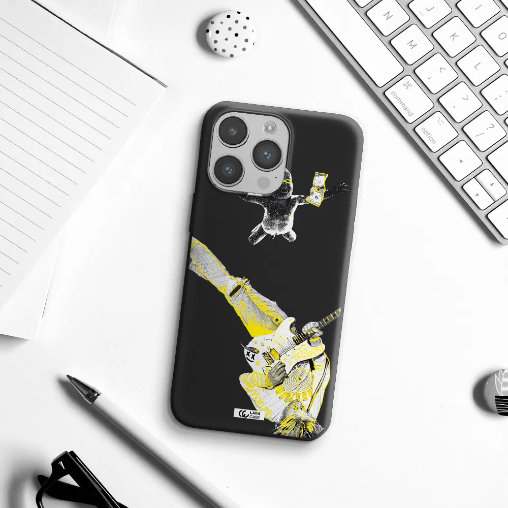 Guitarist Apple iPhone 14 pro Silicone black Case