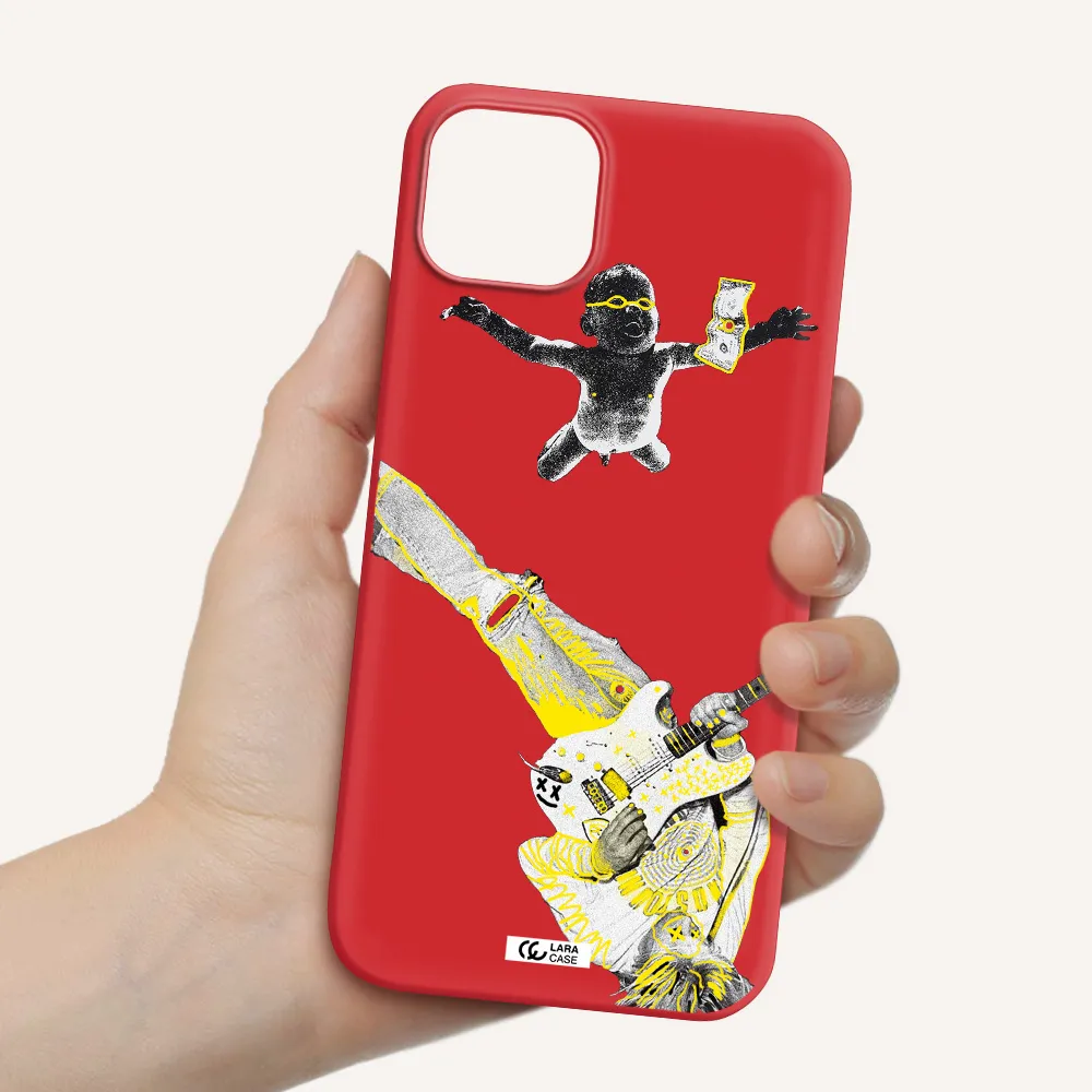 Guitarist Apple iPhone 14 Silicone Imperial Red Case