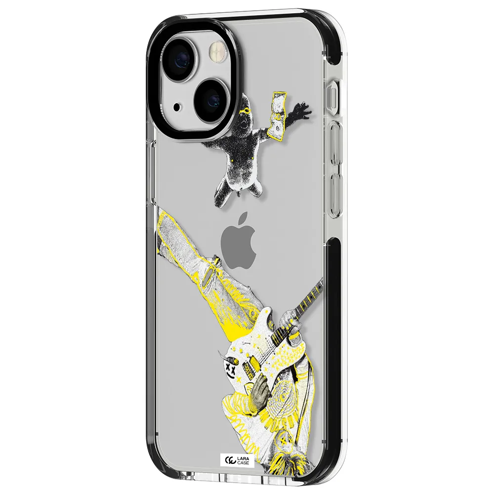 Guitarist Apple iPhone 15 impact black border Case