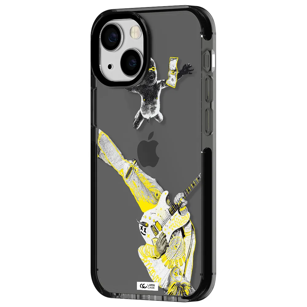 Guitarist Apple iPhone 15 impact Smoke Black Case