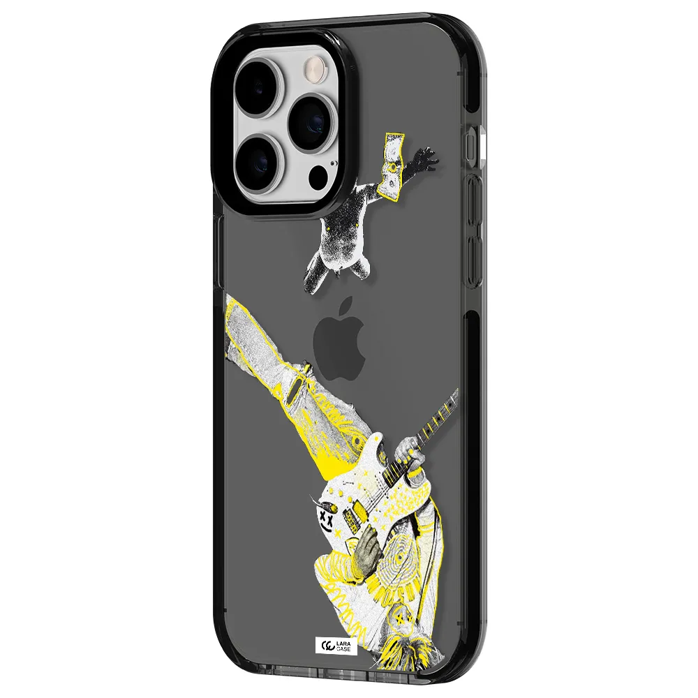 Guitarist Apple iPhone 15 Pro Max impact Smoke Black Case