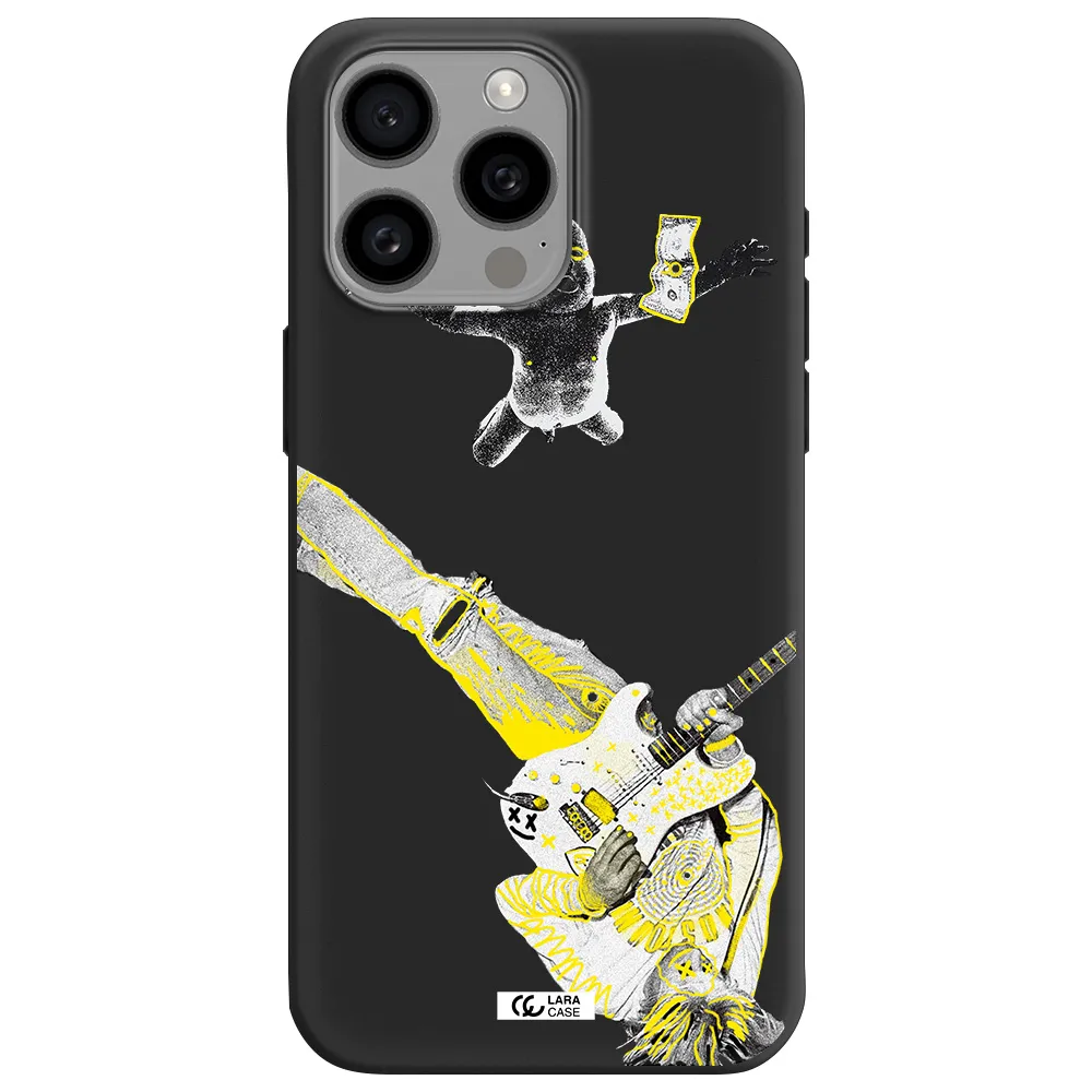 Guitarist Apple Iphone 15 Pro max Silicone black Case