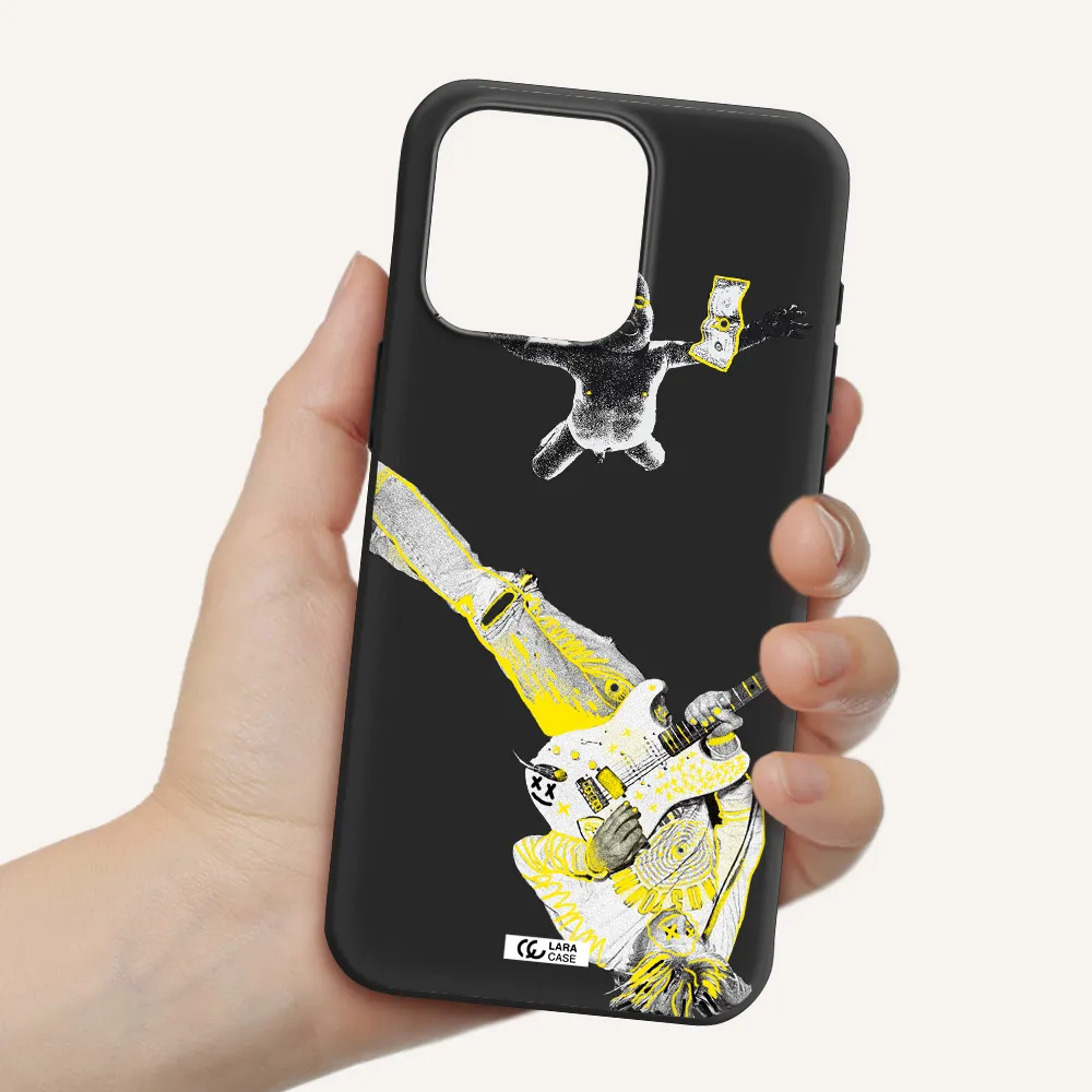 Guitarist Apple Iphone 15 Pro max Silicone black Case