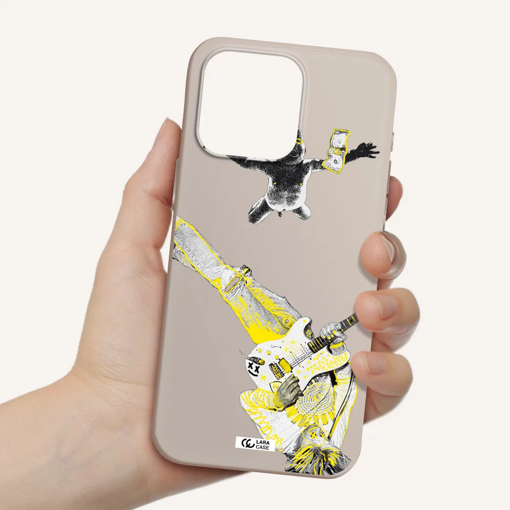 Guitarist Apple Iphone 15 Pro max Silicone Stone Case