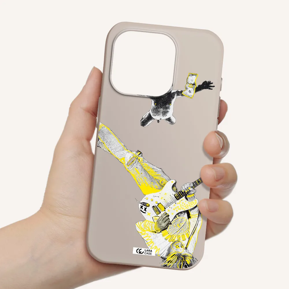 Guitarist Apple Iphone 15 Pro Silicone Stone Case