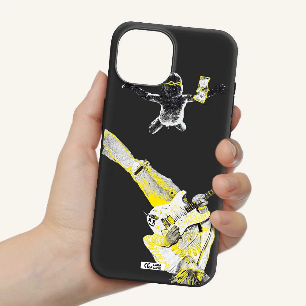 Guitarist Apple iPhone 15 Silicone black Case
