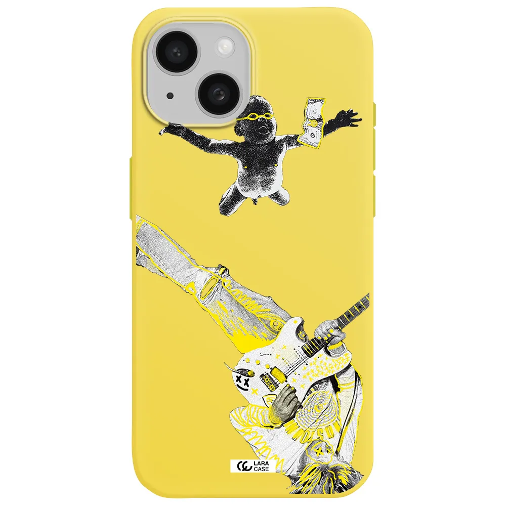 Guitarist Apple iPhone 15 Silicone canary yellow Case
