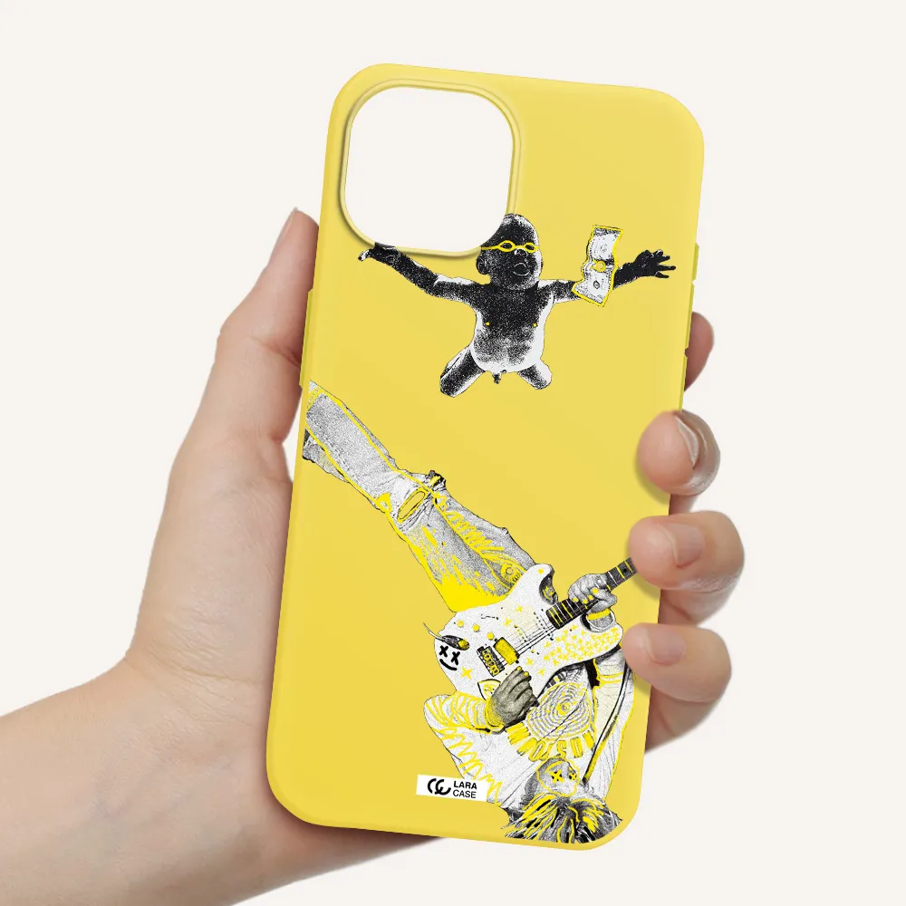Guitarist Apple iPhone 15 Silicone canary yellow Case
