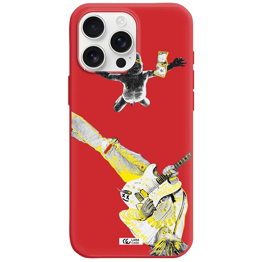 Guitarist Apple Iphone 16 Pro Max Silicone Imperial Red Case