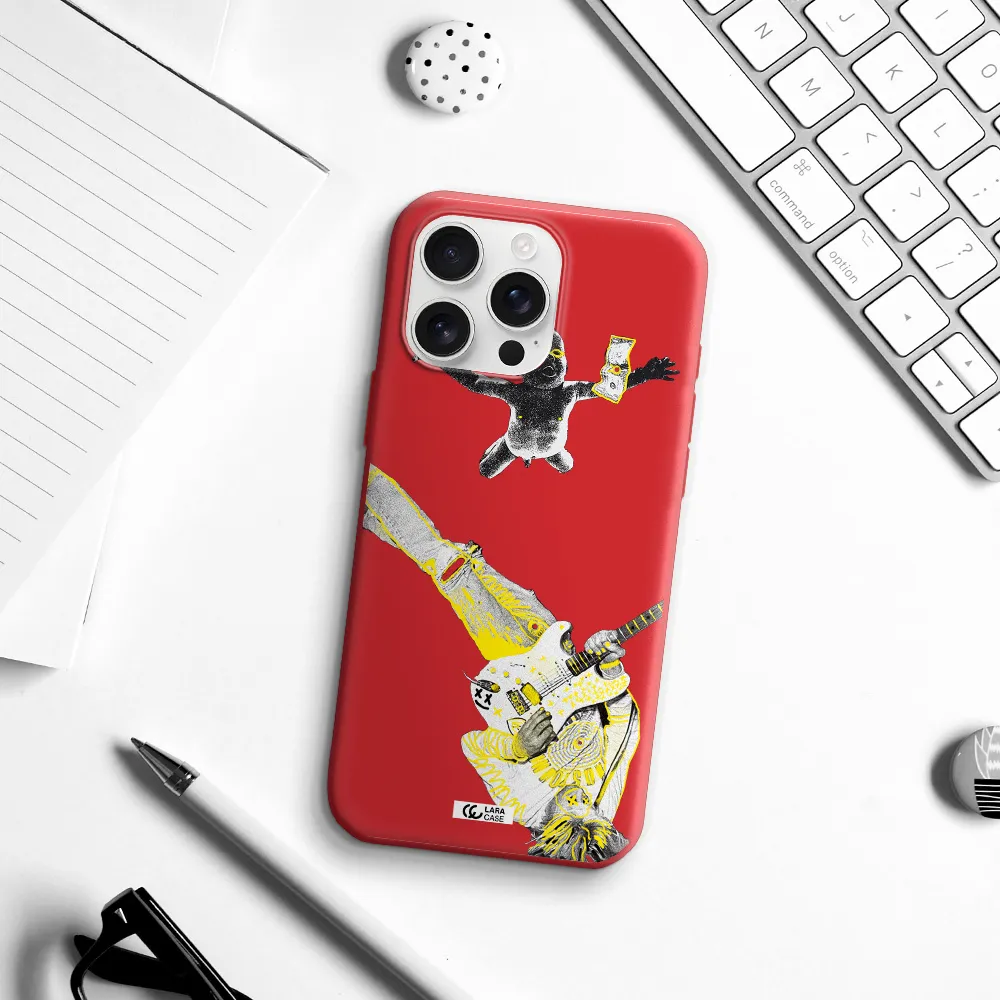 Guitarist Apple Iphone 16 Pro Max Silicone Imperial Red Case