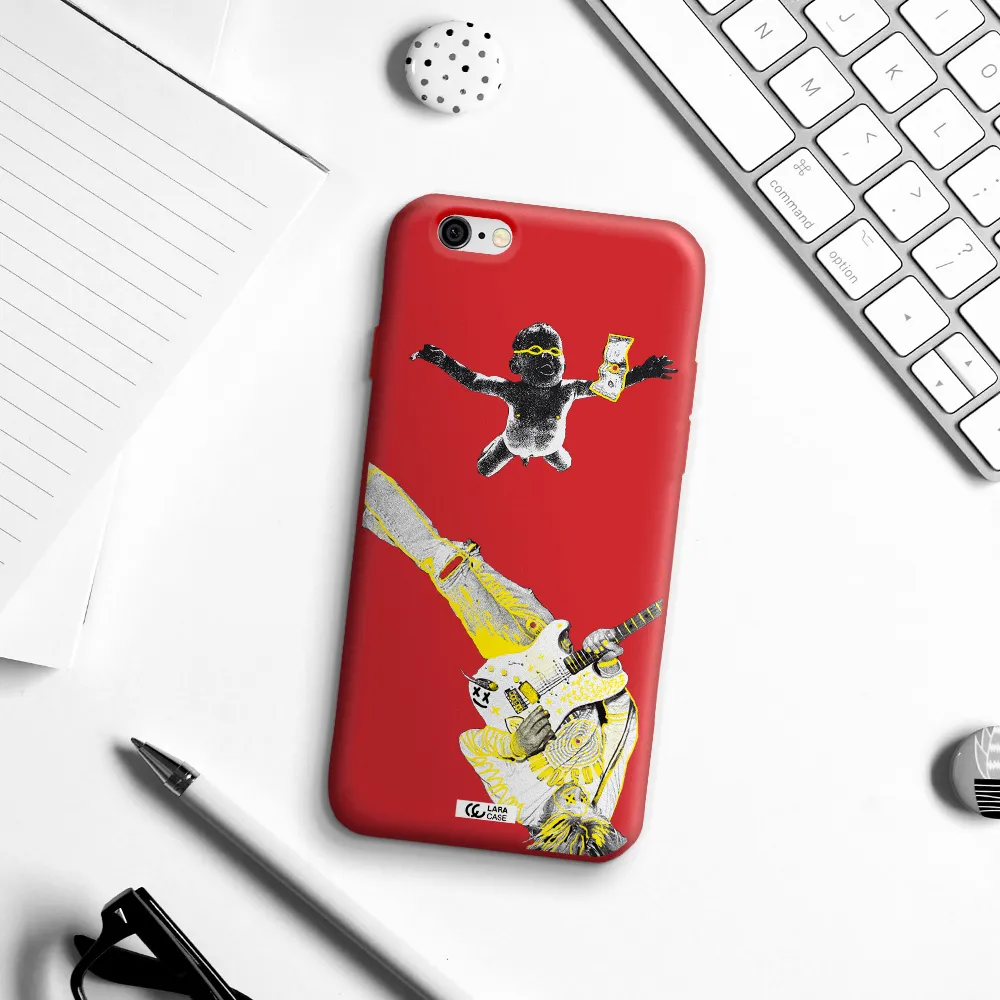 Guitarist Apple iPhone 6 Silicone Imperial Red Case