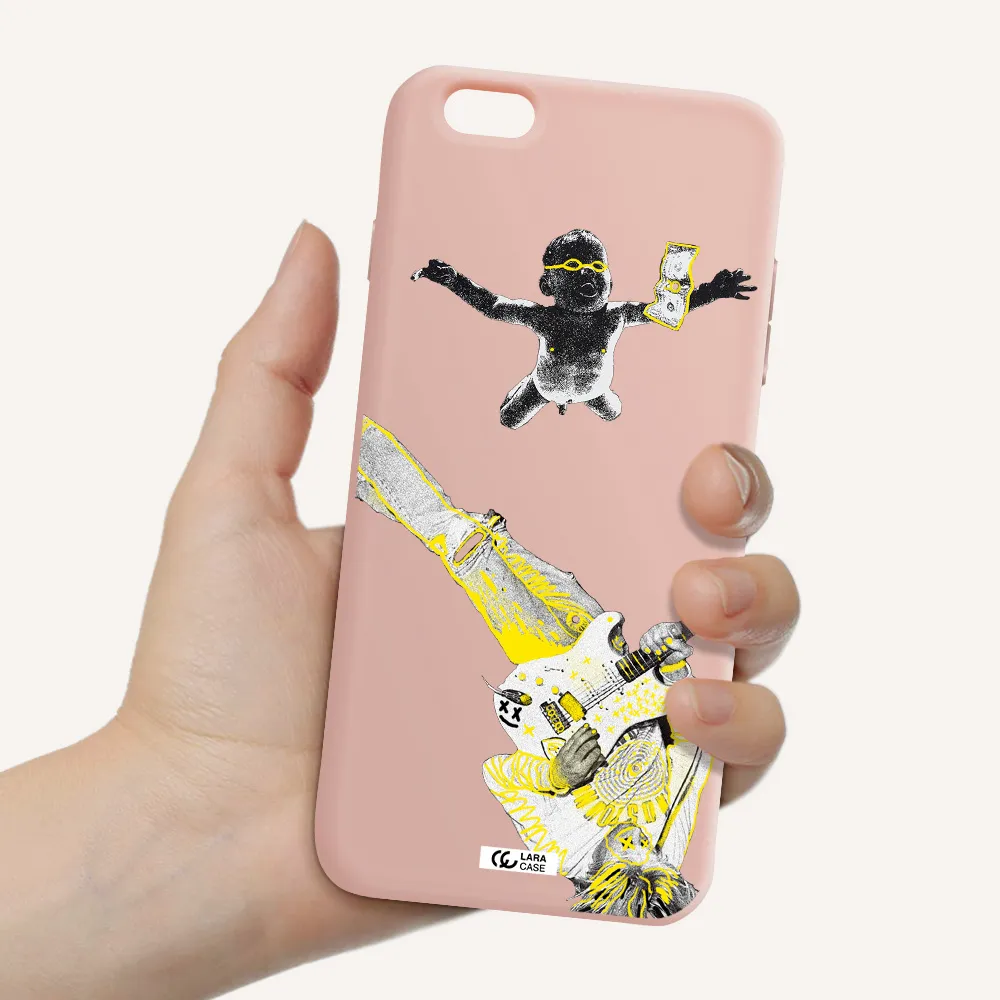 Guitarist Apple iPhone 6S Silicone pastel pink Case