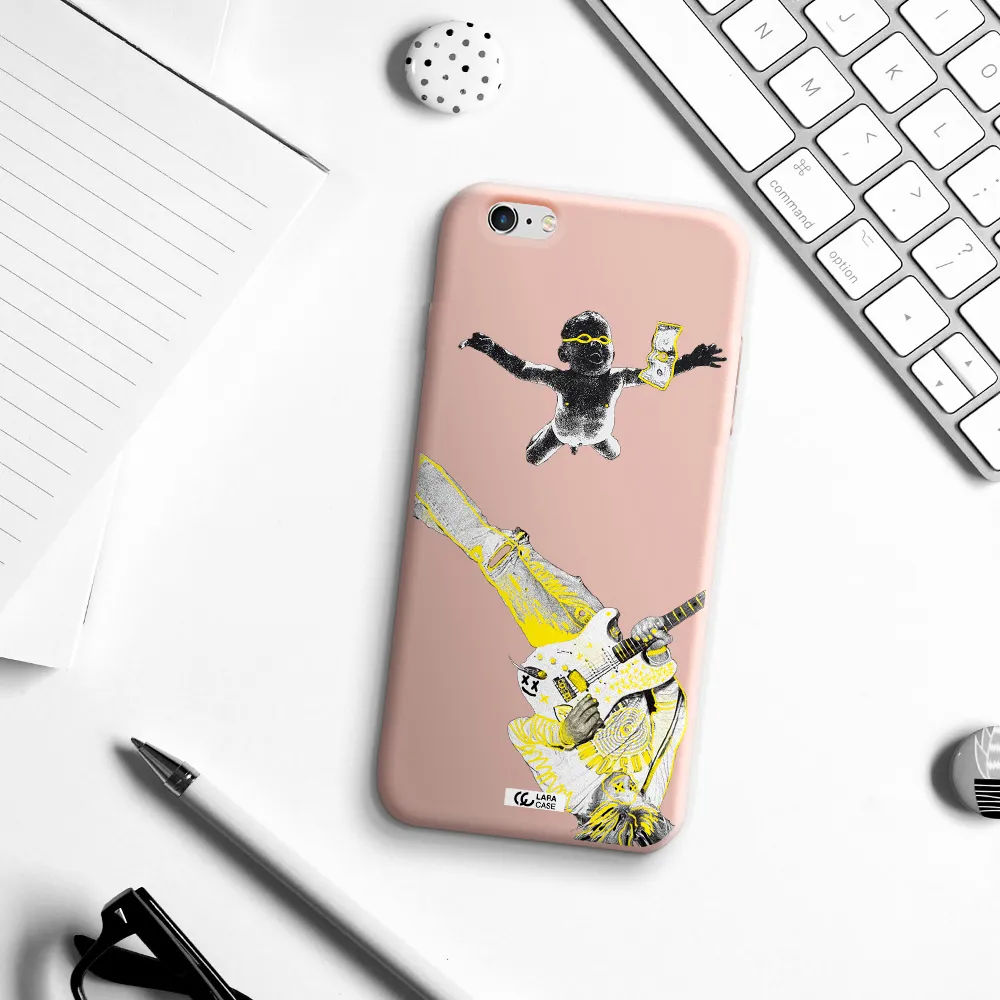 Guitarist Apple iPhone 6S Silicone pastel pink Case