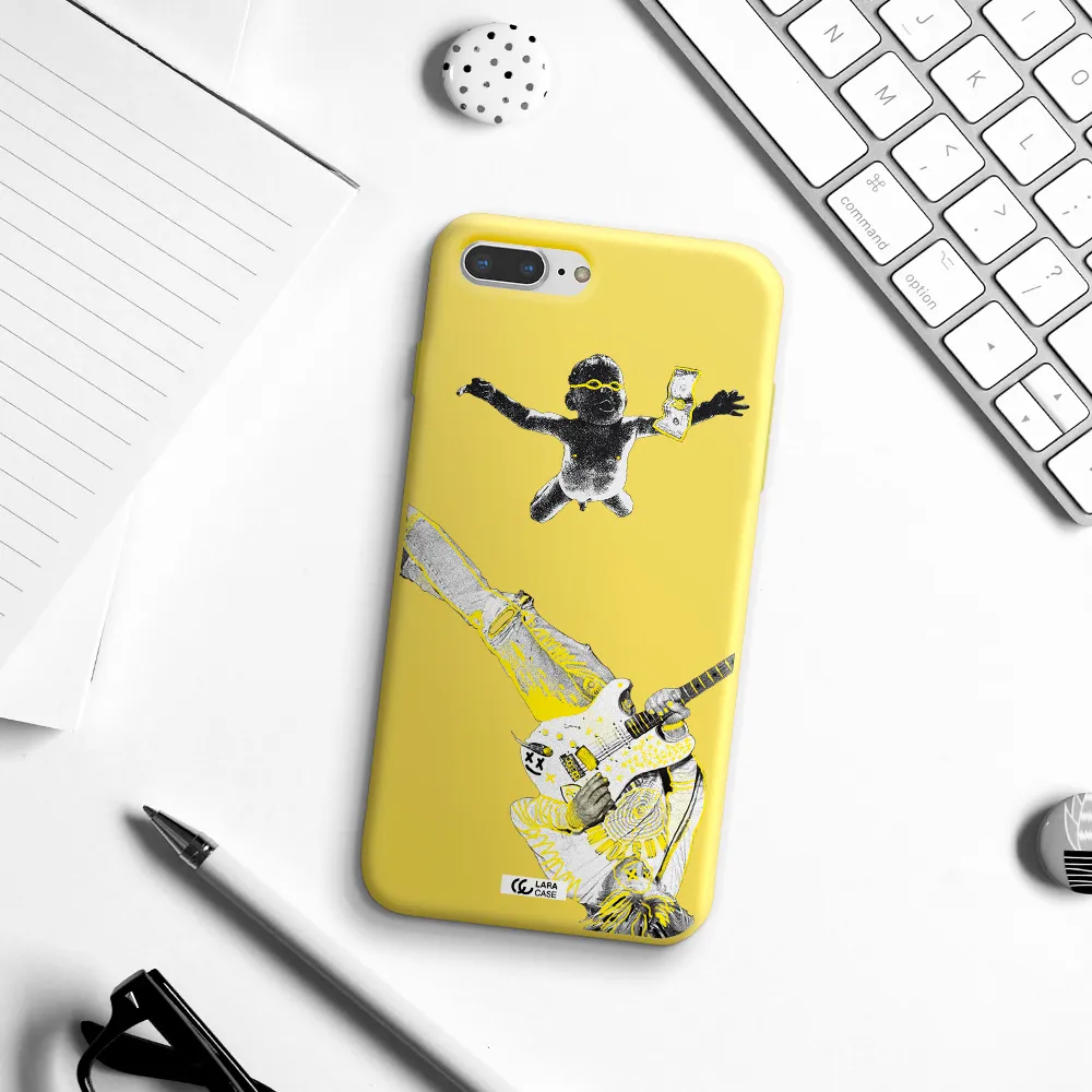 Guitarist Apple iPhone 7 plus Silicone canary yellow Case