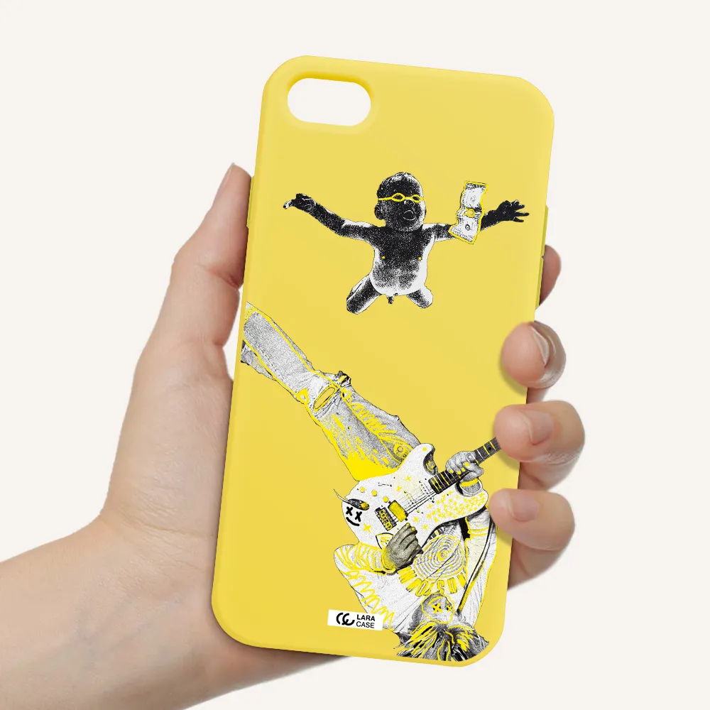 Guitarist Apple iPhone 7 Silicone canary yellow Case