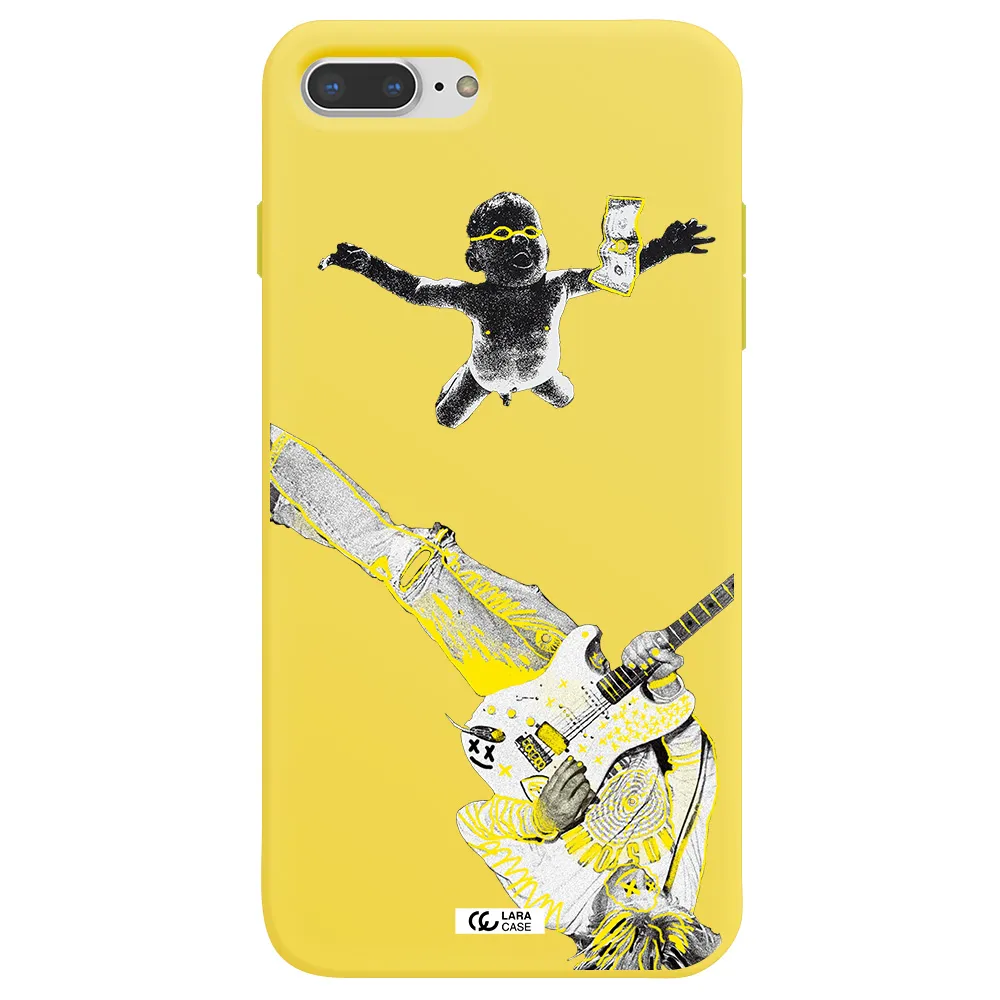 Guitarist Apple iPhone 8 plus Silicone canary yellow Case