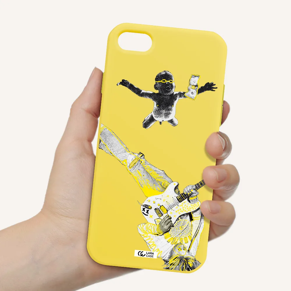 Guitarist Apple iPhone 8 Silicone canary yellow Case