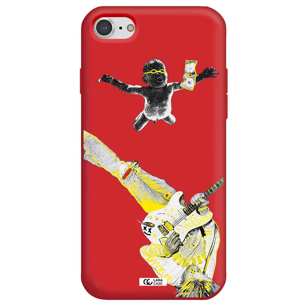 Guitarist Apple iPhone 8 Silicone Imperial Red Case
