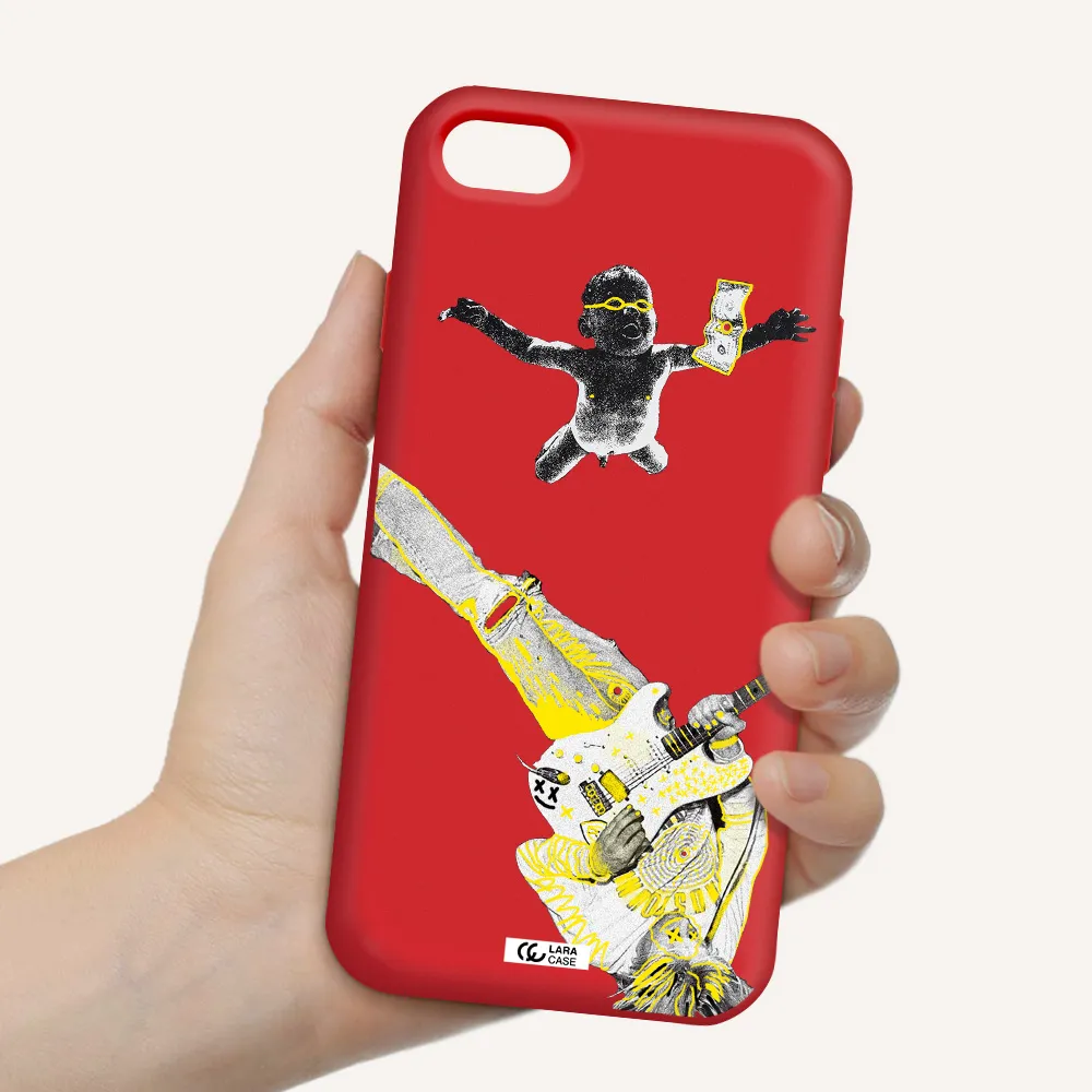 Guitarist Apple iPhone 8 Silicone Imperial Red Case