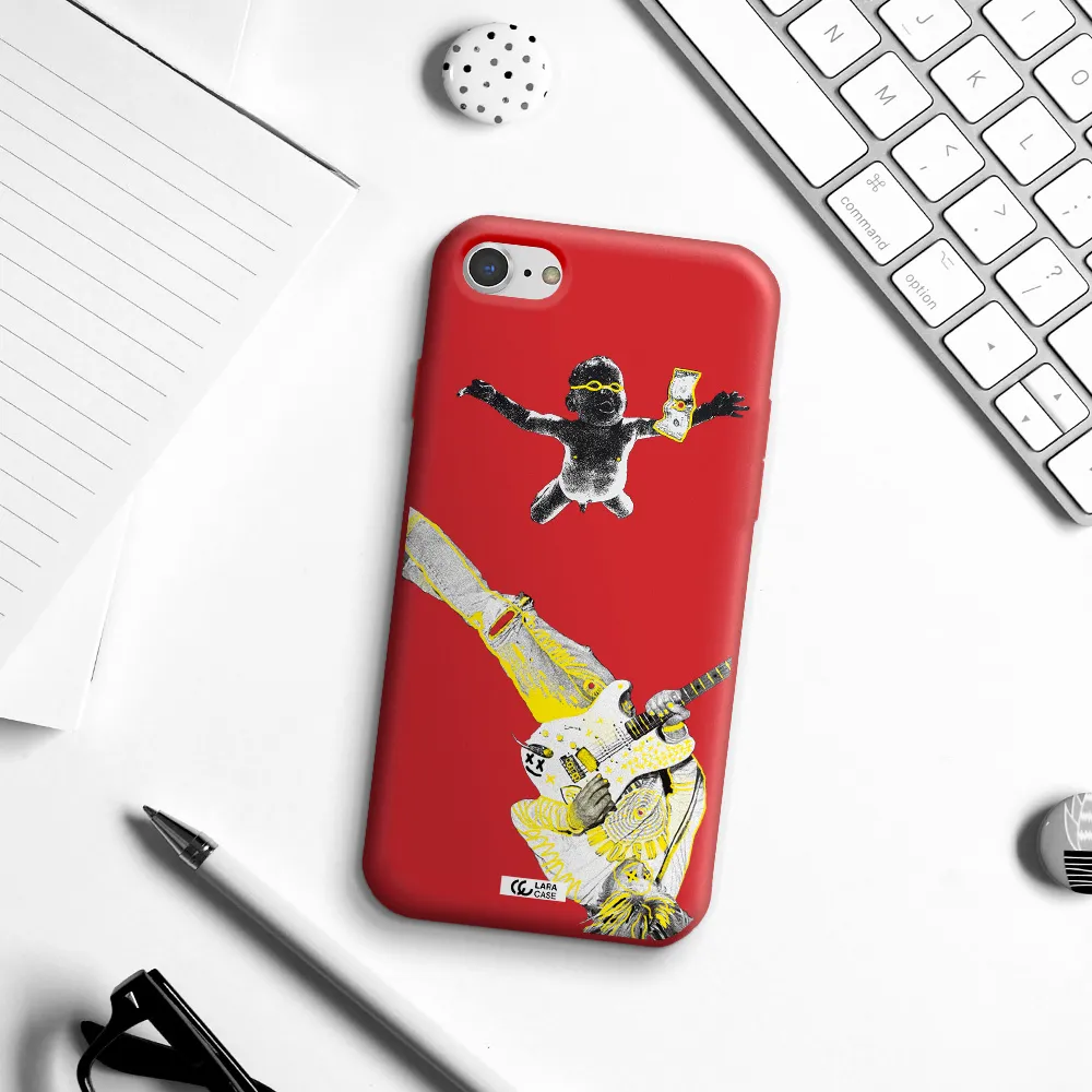 Guitarist Apple iPhone 8 Silicone Imperial Red Case