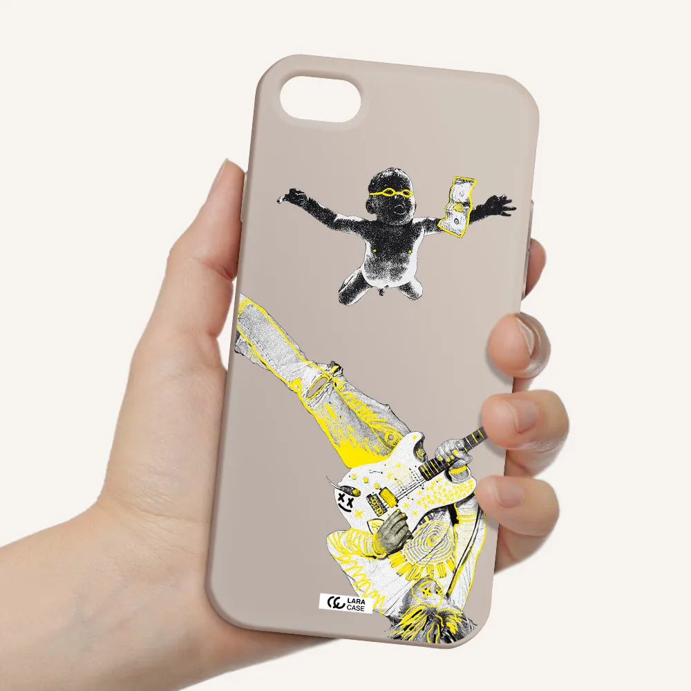 Guitarist Apple iPhone 8 Silicone Stone Case