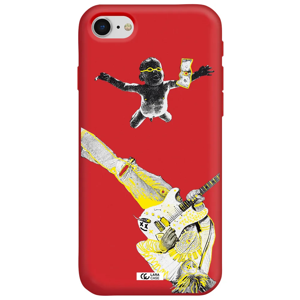 Guitarist Apple iPhone se 2020 Silicone Imperial Red Case