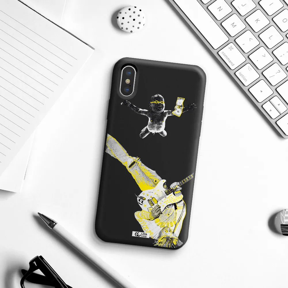 Guitarist Apple iPhone X Silicone black Case
