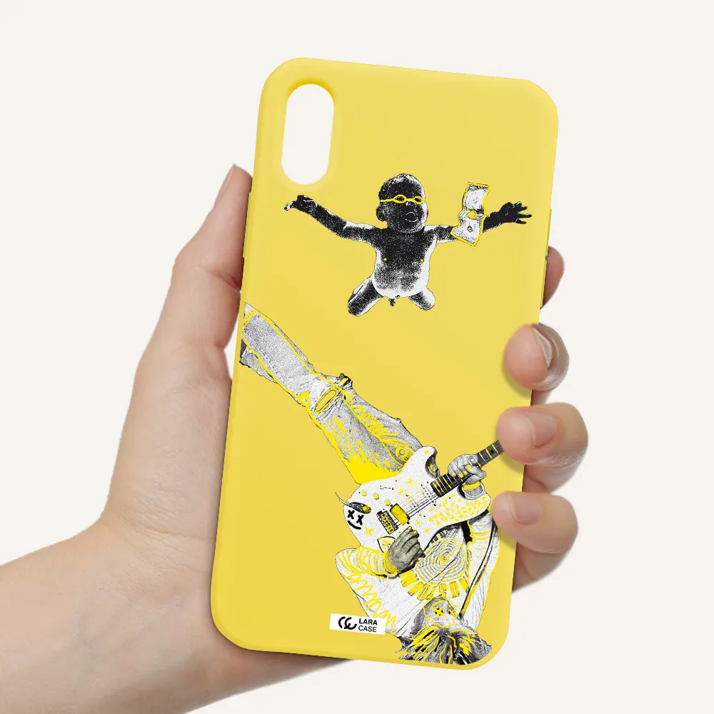 Guitarist Apple iPhone XS Silicone canary yellow Case