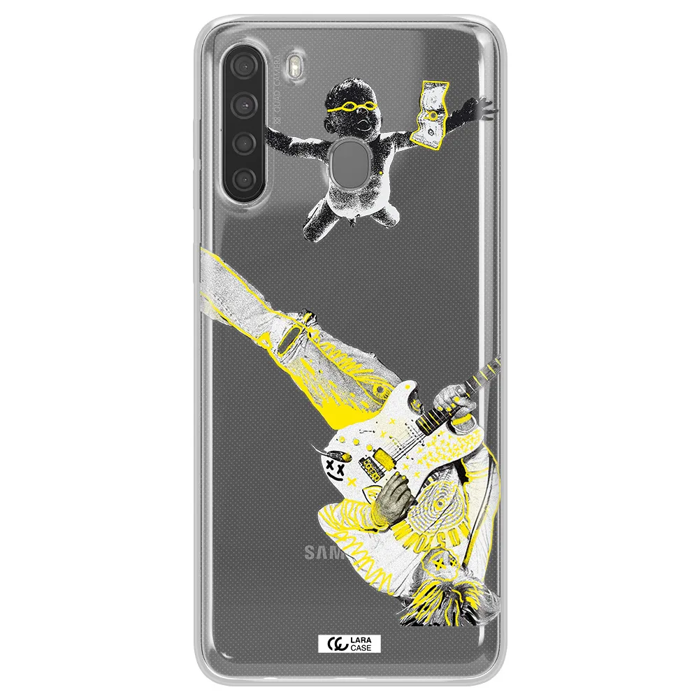 Guitarist Samsung A21 Clear TPU Case