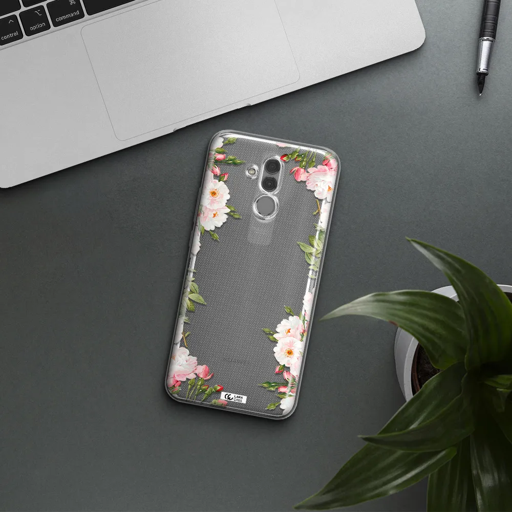 Watercolor Floral Frame Huawei Mate 20 Lite Clear TPU Case