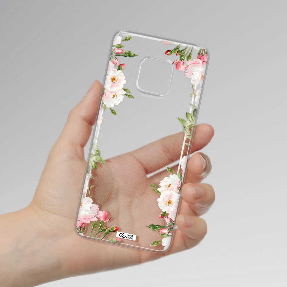 Watercolor Floral Frame Huawei Mate 20 Pro Clear TPU Case